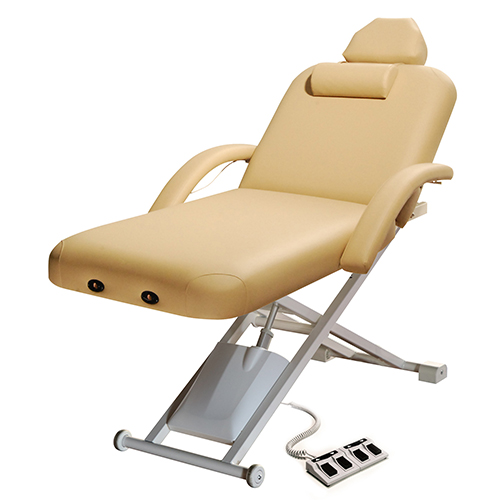 2 Sections Professional Backrest Massage Table Luxury Upholstery Armrest Massage Table