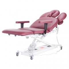 Salon Spa Table Beauty Facial Equipment With Front Armrest Side Armrest