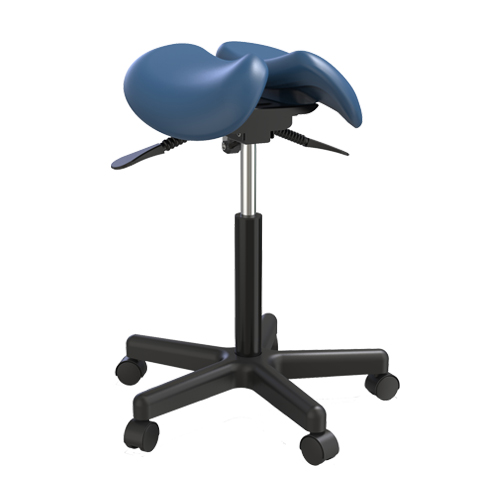 Split Saddle Stool, Twin Seat Saddle Stool, Comfortable Seat Cushion