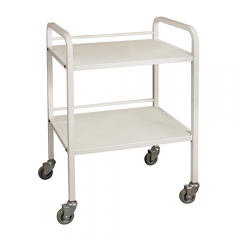 Remy01 2- Shelf Metal Trolley Barber Trolley With Wheel