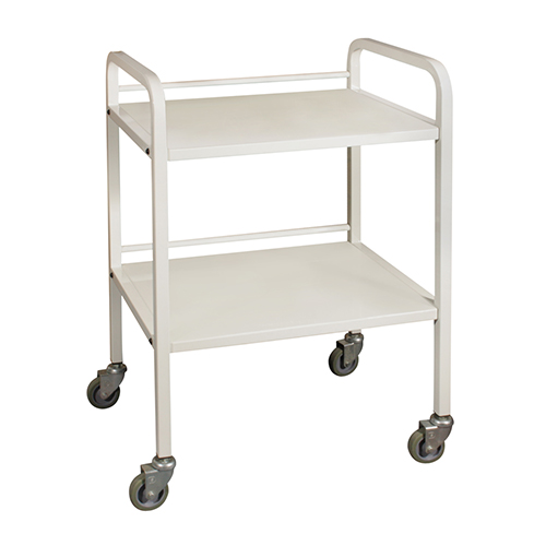 Remy01 2- Shelf Metal Trolley Barber Trolley With Wheel