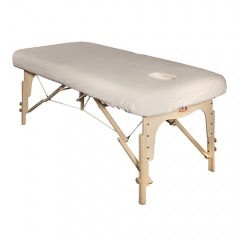 Cotton Table Cover with Hole 100% Cotton Massage Table Cover Washable and Reusable