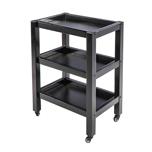  Infinity 3-Shelf Wooden Trolley MT33 walnut