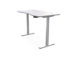 Hi5 Model E Home Workstation with Smart Lifting-White Table Top & White Frame