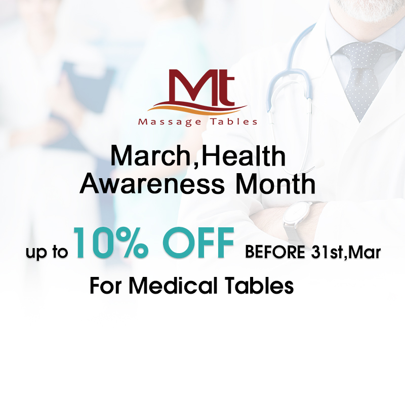 Medical Table Discount March Health Awareness Month