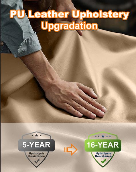16-Year Hydrolysis Resistance PU Leather Upholstery