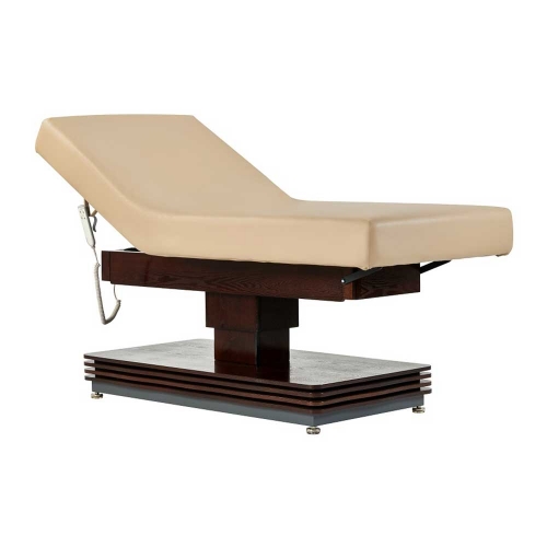 Ness Tilt Electric Facial Bed Walnut