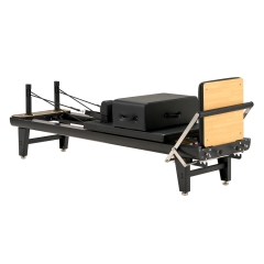 Aero Frame Series Black Aluminum Alloy Pilates Core Reformer Bed | China Manufacturer Supply, Professional Studio Home Pilates Machine with Full Accessories