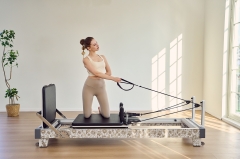 EcoBalance Series Artistic Fireproof Finishes Pilates Reformer Core Bed, China Manufacturer Supply, Professional Studio Home Pilates Training Machine Complete Accessories