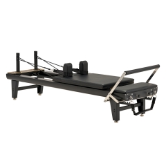 Black Aluminum Alloy Pilates Core Reformer Bed | China Manufacturer Supply, Professional Studio Home Pilates Machine with Full Accessories
