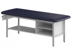 CLINIC-1 SERIES STEEL CONSTRUCTION TREATMENT TABLES WITH SHELVING