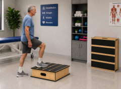 RehabStep Mobility Platform for gait, balance and mobility rehabilitation training. Non‑slip stable construction, commercial quality. Support OEM custom for rehab clinic from China factory.